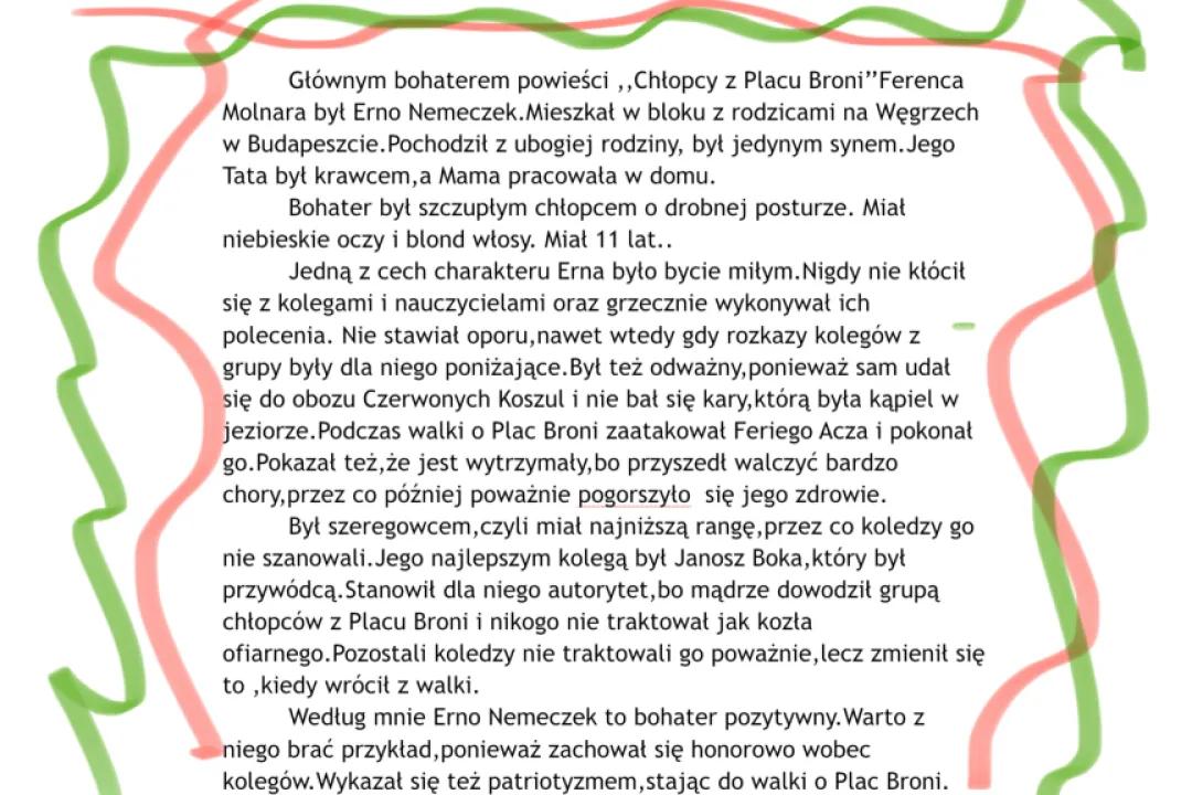Charakterystyka Erno Nemeczka