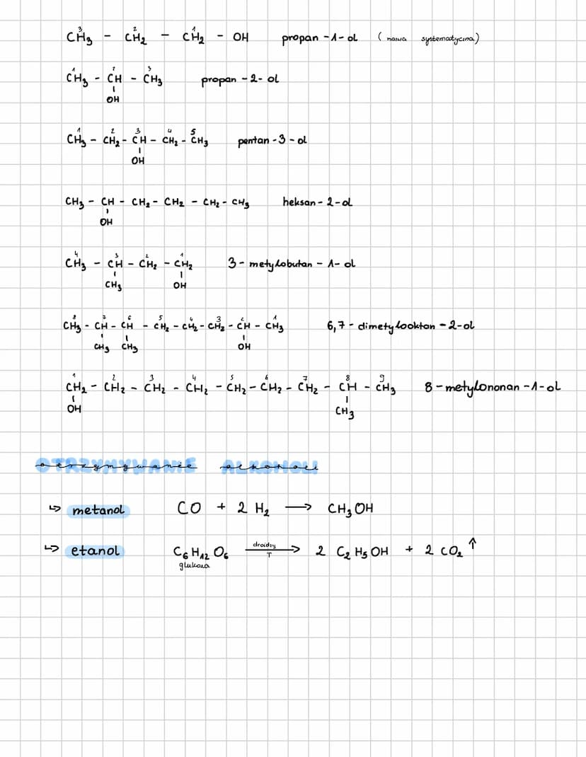T. Alkohole
Alkohole
grups hydroksylowa
CH₂
rzędowość
CH₂
CH₂ - CH₂
OH
monohydroksylowe.
2°
CH-
monohydroksylowe
alkohol
alkohol
CH3
CH3-C-C