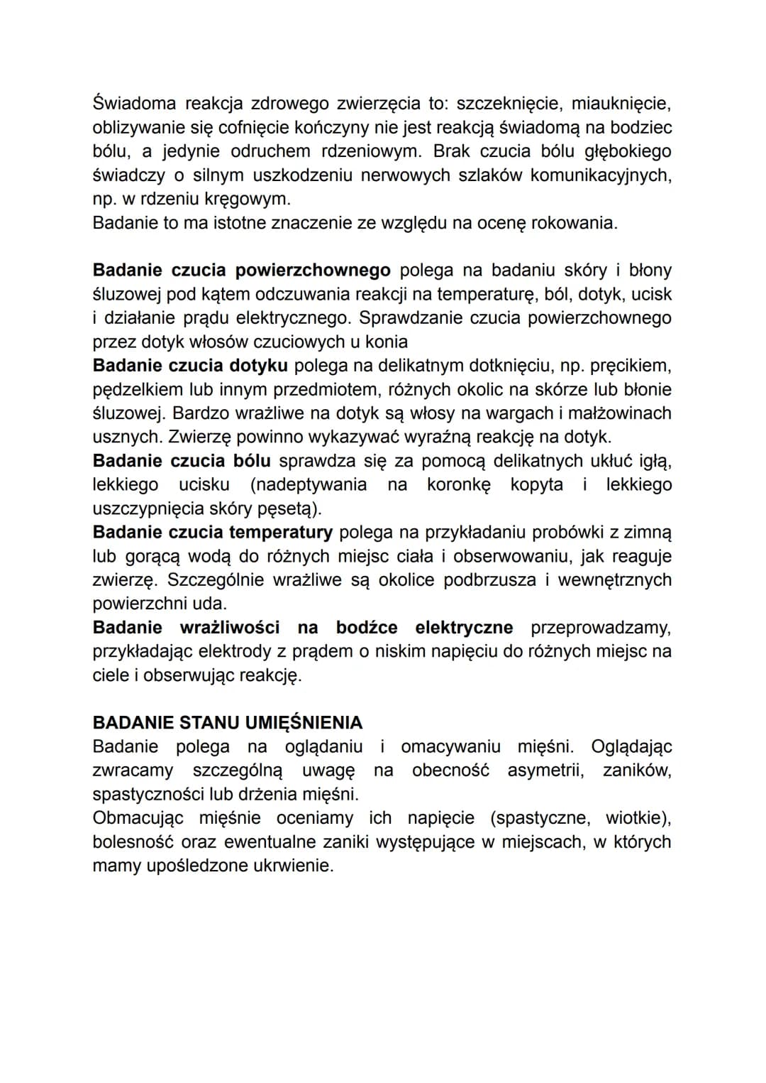DIAGNOSTYKA UKŁADU NERWOWEGO
W badaniu układu nerwowego bardzo ważne jest przeprowadzenie
szczegółowego wywiadu, w którym należy zwrócić uwa