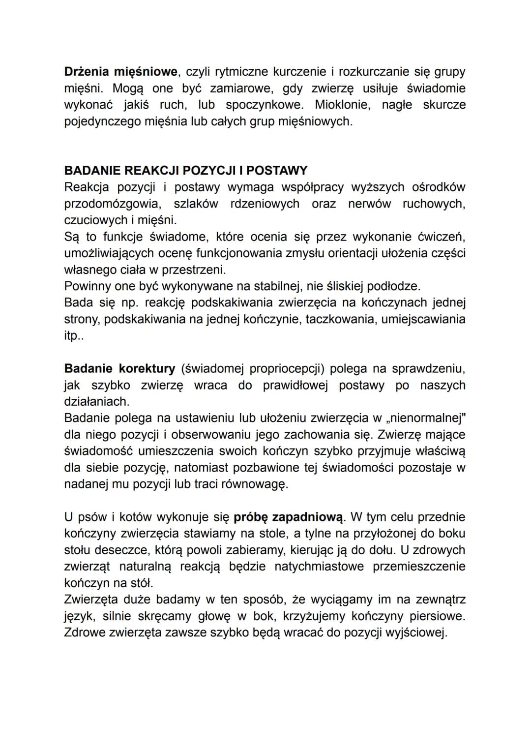 DIAGNOSTYKA UKŁADU NERWOWEGO
W badaniu układu nerwowego bardzo ważne jest przeprowadzenie
szczegółowego wywiadu, w którym należy zwrócić uwa