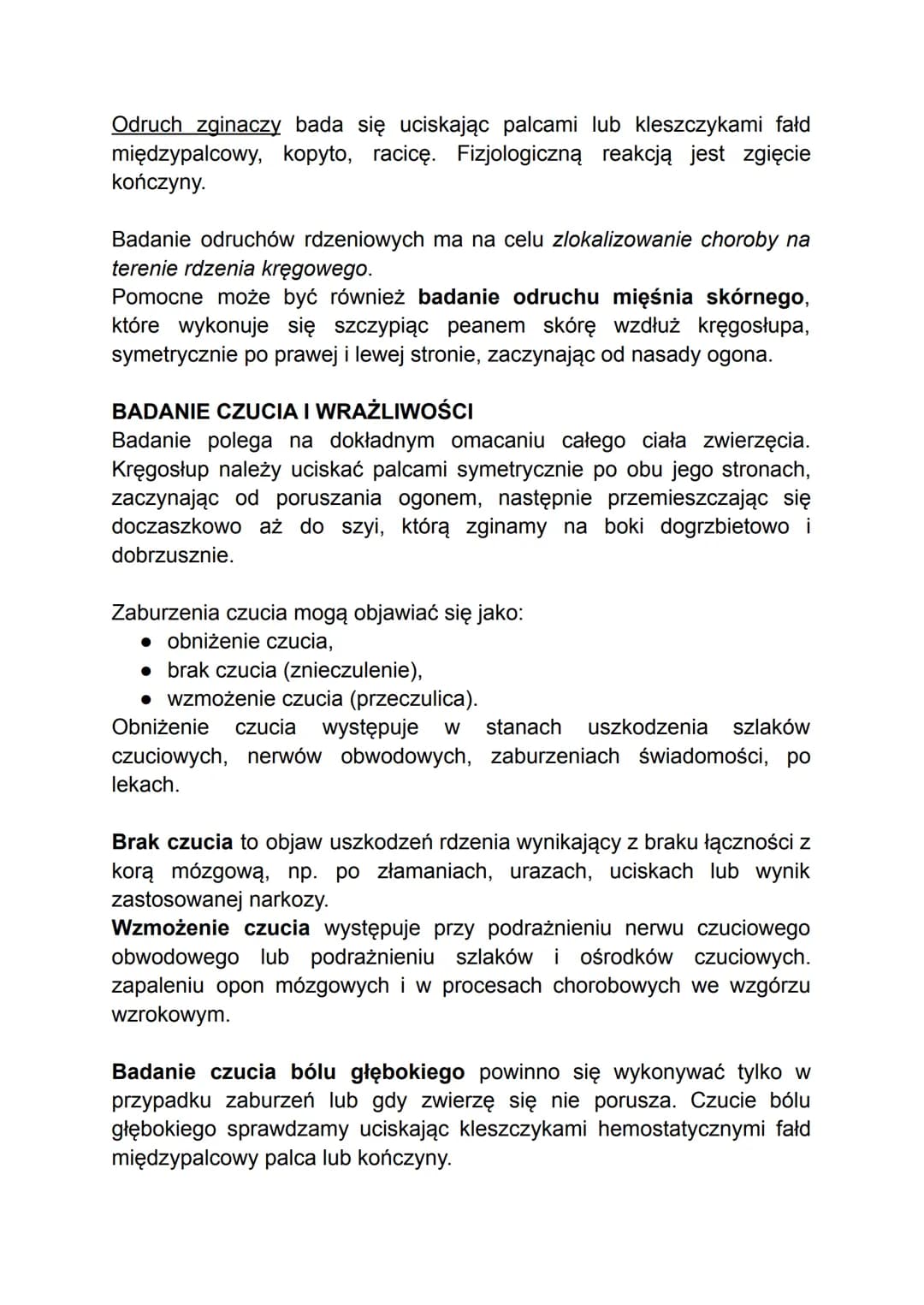 DIAGNOSTYKA UKŁADU NERWOWEGO
W badaniu układu nerwowego bardzo ważne jest przeprowadzenie
szczegółowego wywiadu, w którym należy zwrócić uwa
