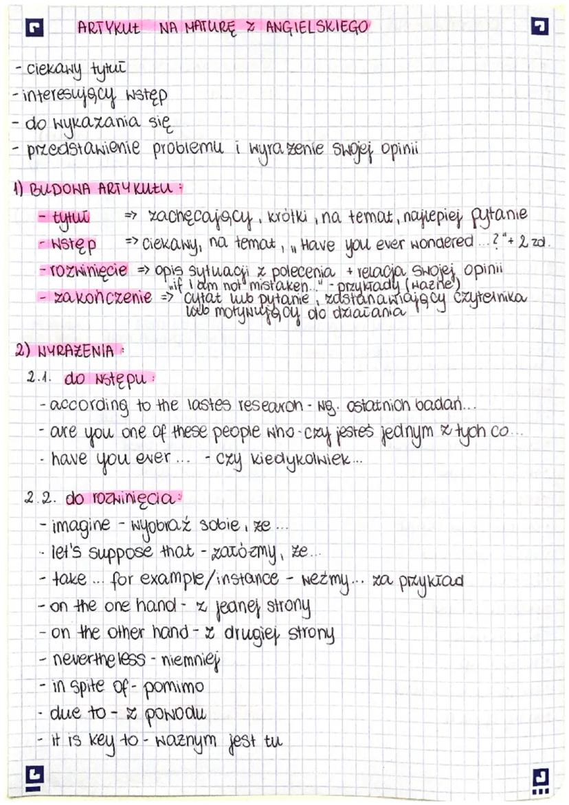 Przykładowy Artykuł po Angielsku - Jak Napisać na Maturze Rozszerzonej ...