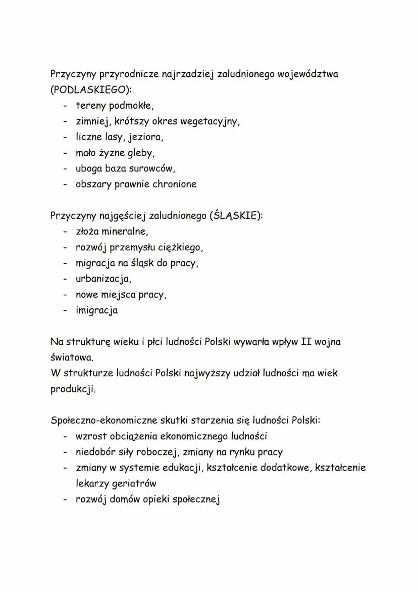 DEMOGRAFIA POLSKI
Demografia Polski to dziedzina nauki zajmująca się badaniem ludności
i jej cech demograficznych, takich jak wiek, płeć, st