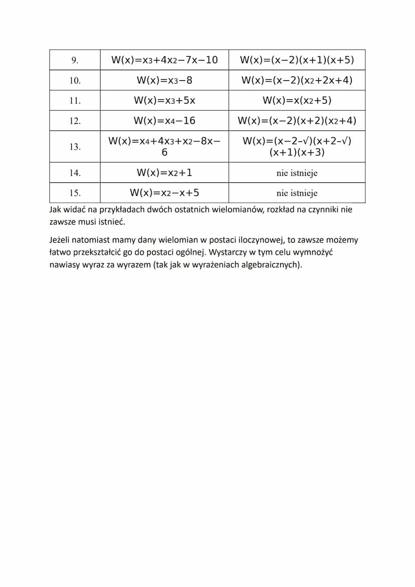 WIELOMIANY
1. PRZYKŁADY WIELOMIANÓW
• Jednomiany- 4x¹6, -3m³ to iloczyn liczby i potęgi jednej zmiennej o
wykładniku naturalnym. Takie wyraż