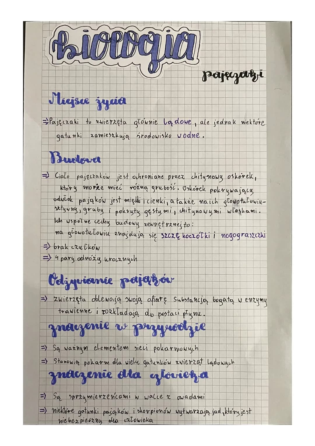 biologia
pajęczaki
Miejsce jyca
Pajęczaki to zwierzęta głównie lądowe, ale jednak niektóre
gatunki zamieszkują środowisko wodne.
Buolovat
⇒C