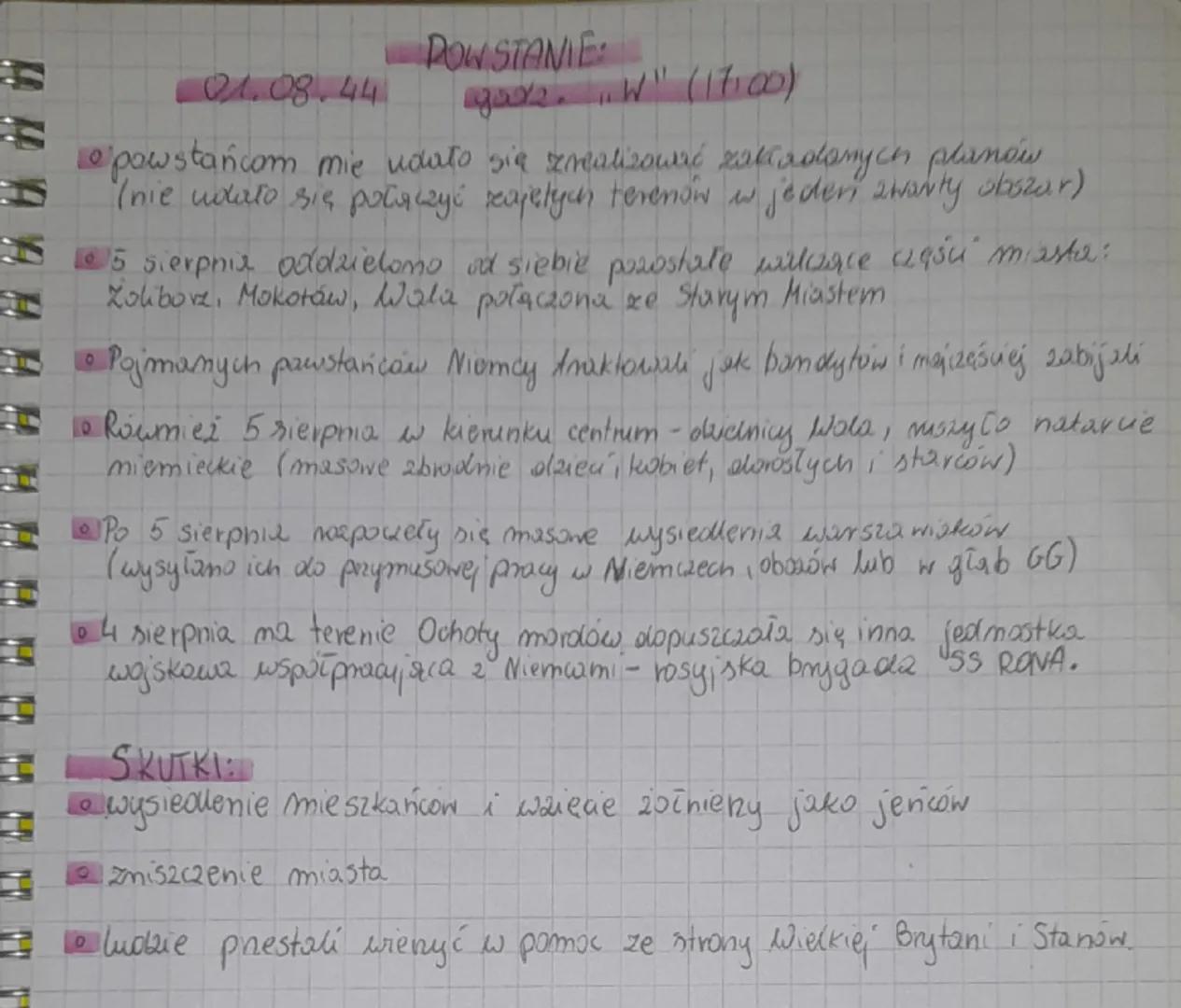 --- OCR Start ---
Ad 1.
HISTORIA
4. Zbrodnia wołyńska
2. Акця випа
3. Powstanie warszawskie (01.08.1944v.)
ZBRODNIA WOŁYŃSKA:
Ludobójstwo do