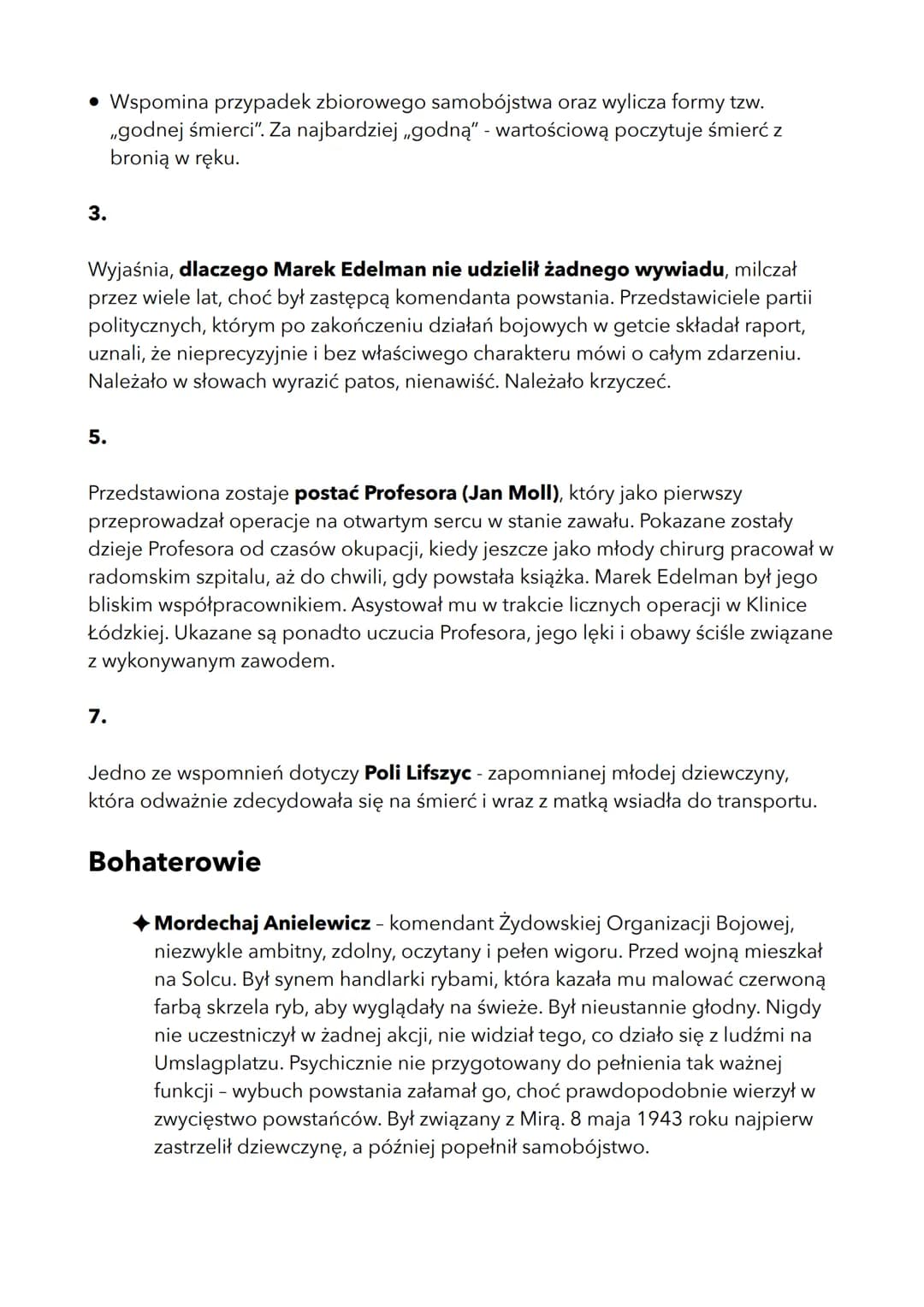 zdążyć przed panem Bogiem
Geneza
POWSTANIE W GETCIE
• W roku 1942 Niemcy rozpoczęli akcję „przesiedlania ludności na Wschód",
której celem b