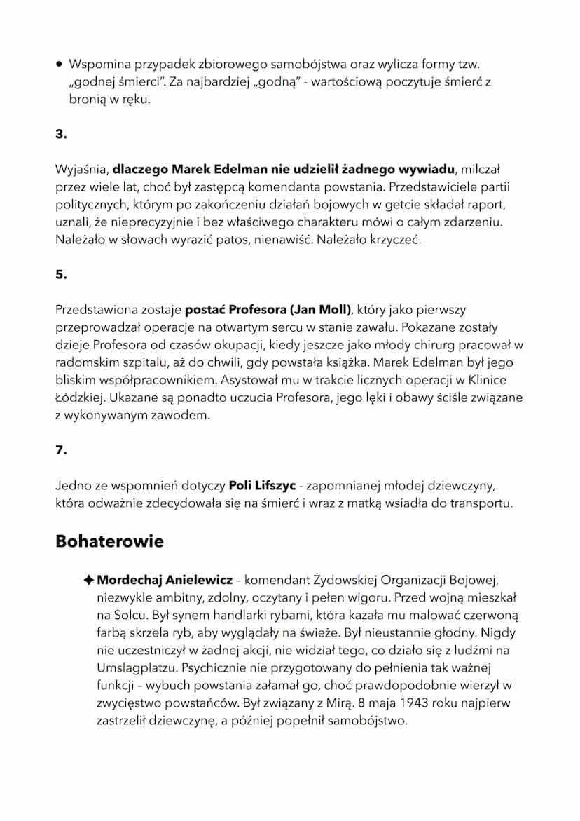 zdążyć przed panem Bogiem
Geneza
POWSTANIE W GETCIE
• W roku 1942 Niemcy rozpoczęli akcję „przesiedlania ludności na Wschód",
której celem b