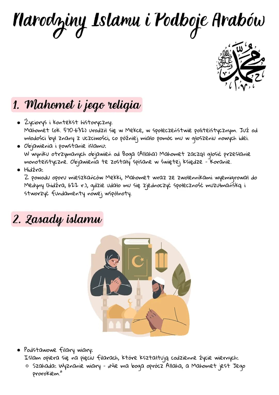 Narodziny Islamu i Podboje Arabów