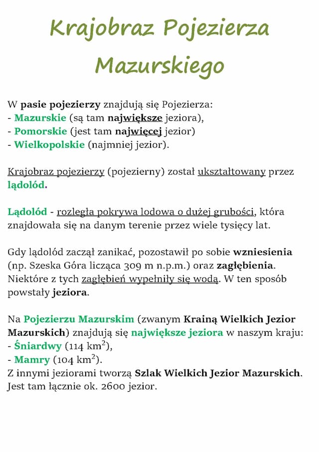 Know Krajobraz Pojezierza Mazurskiego (NE kl 5) thumbnail