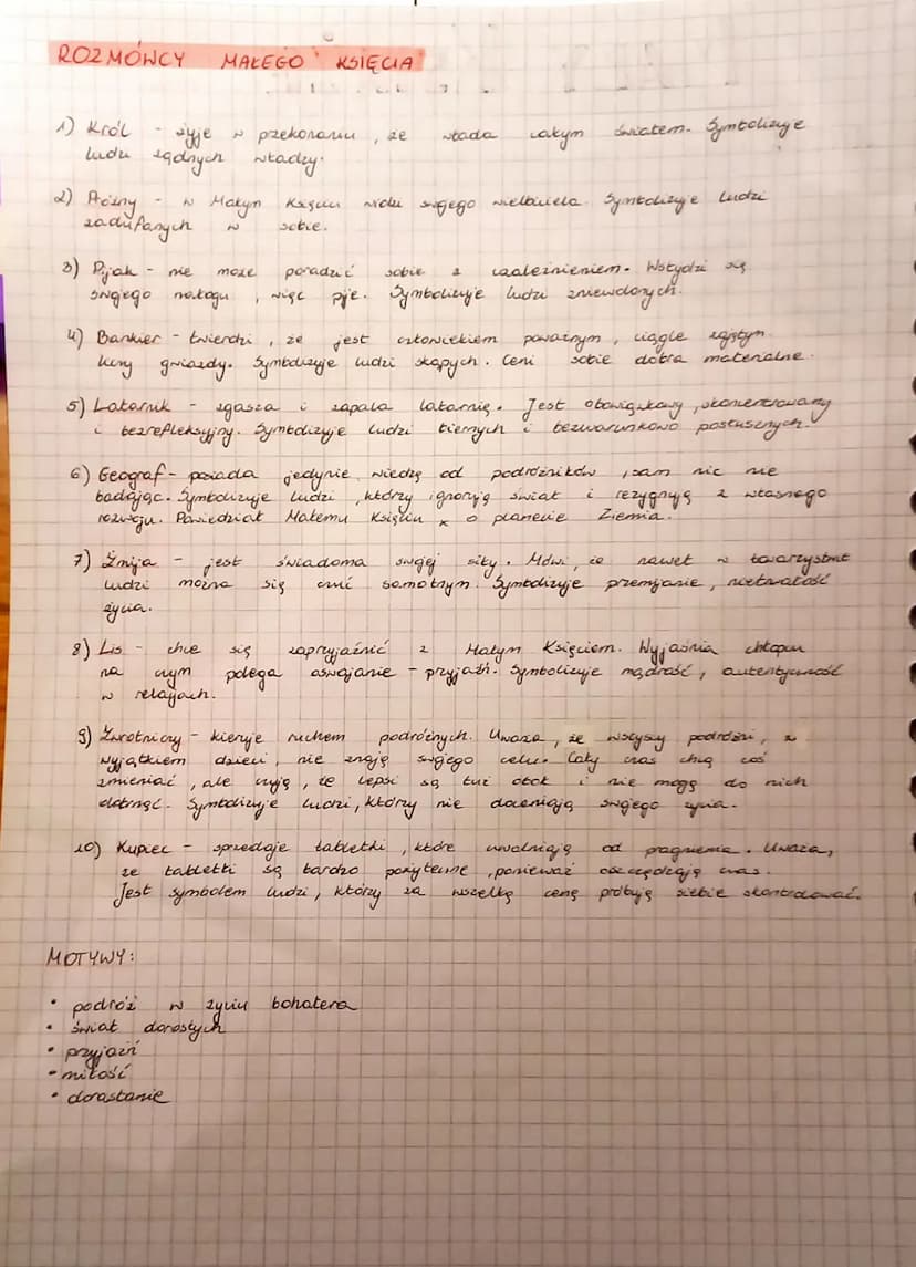 AUTOR: Antoine
CECHY:
.
.
magiczny
bohater
książę
motyw podróży - wędrówka, podczas której bohater dolewa
• fantastyczni bohaterowie
rozmawi