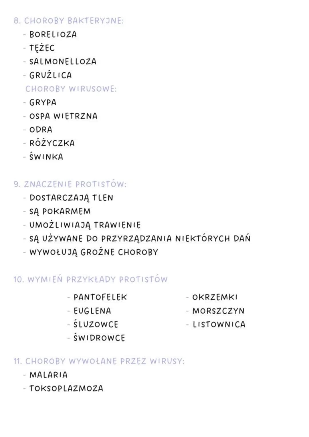 biologia
1. Klasyfikacja organizmów: Królestwo, Typ, Gromada, Rząd, Rodzina,
Rodzaj, Gatunek
2. Nazwa gatunkowa składa się z dwóch wyrazów p
