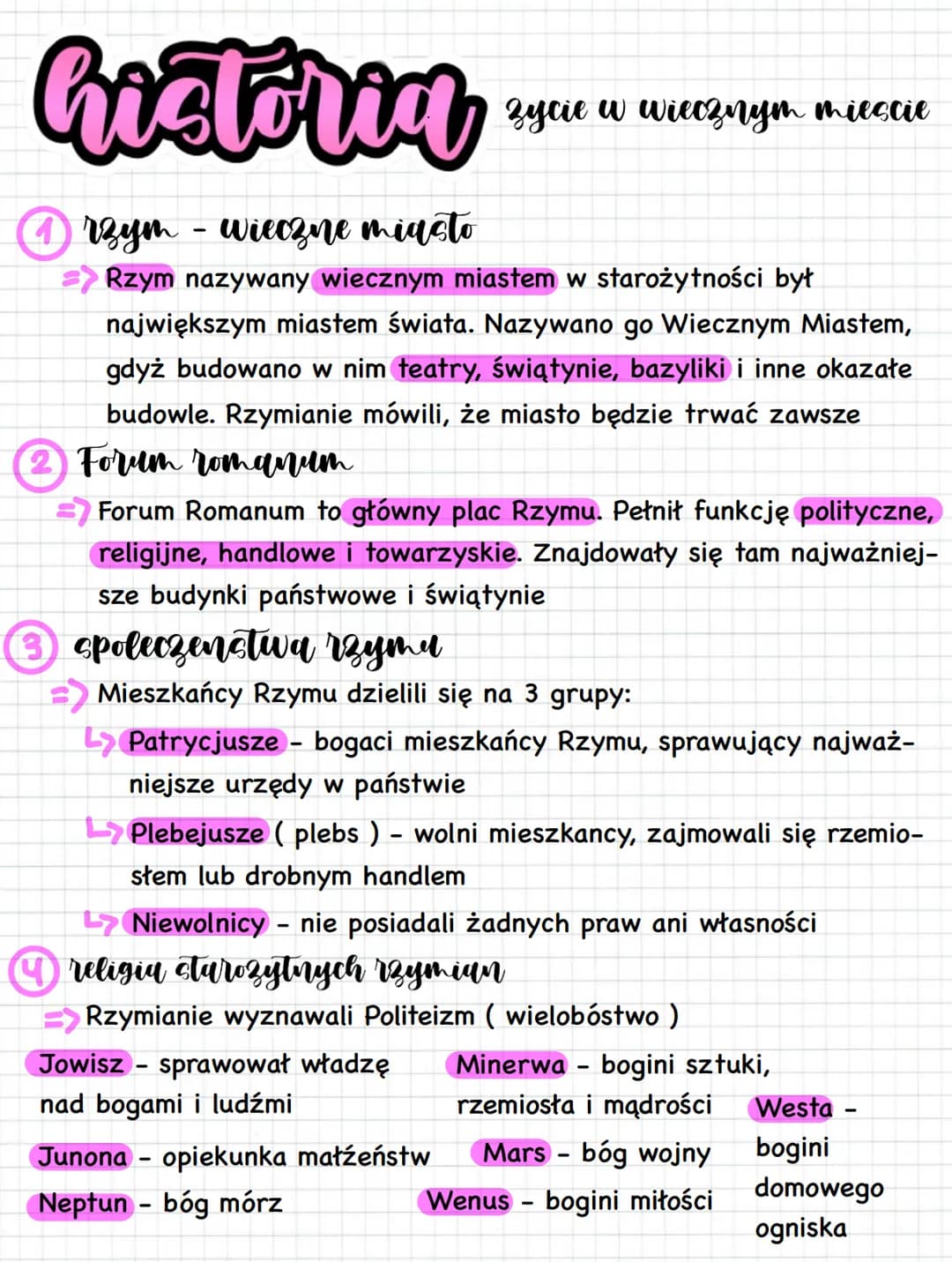 historia
rzym - wieczne miasto
Rzym nazywany wiecznym miastem w starożytności był
największym miastem świata. Nazywano go Wiecznym Miastem,

