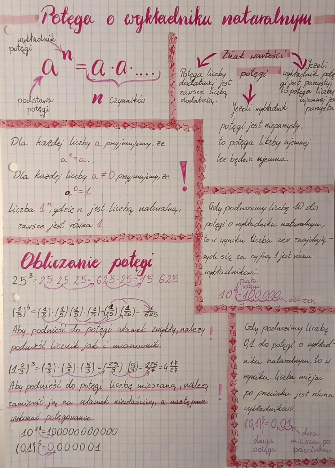 Petega o wykładniku naturalnym
wykładnik
potęgi
n
a = a a.....
podstawa
n czynników
potęgi
Dla każdej liczby a przyjmujemy, ze
a
=a.
Dla kaz