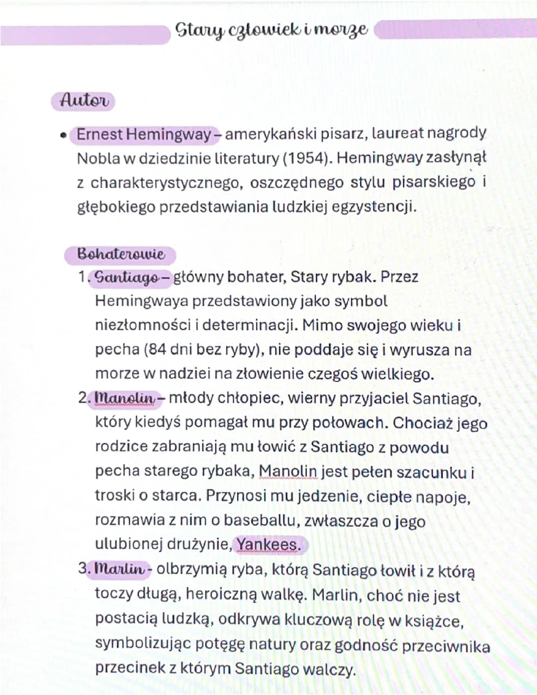 Stary człowiek i morze💜