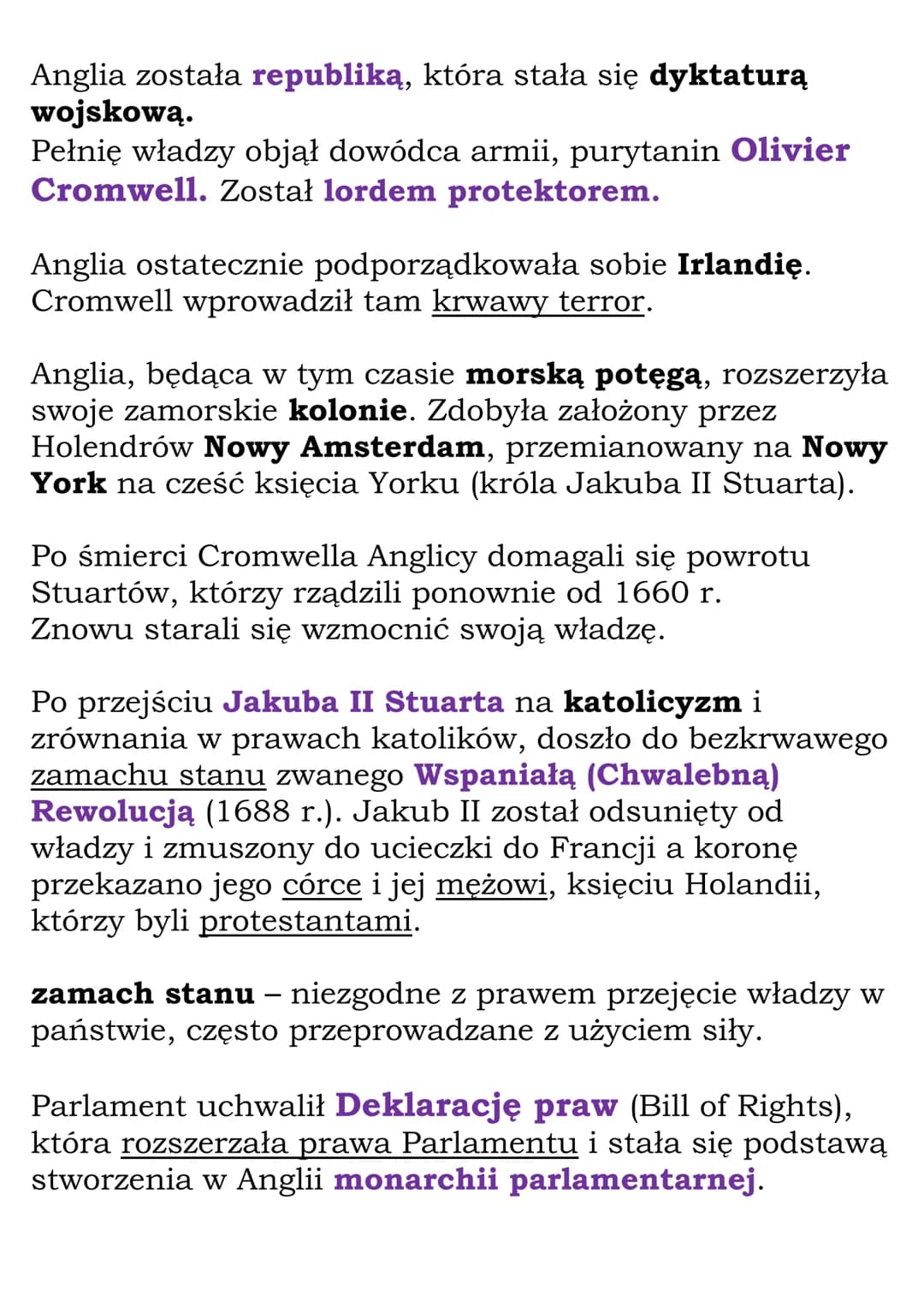 Anglia na drodze ku
monarchii parlamentarnej
W angielskim Parlamencie zasiadali reprezentanci
szlachty i miast.
Królestwo Anglii było połącz