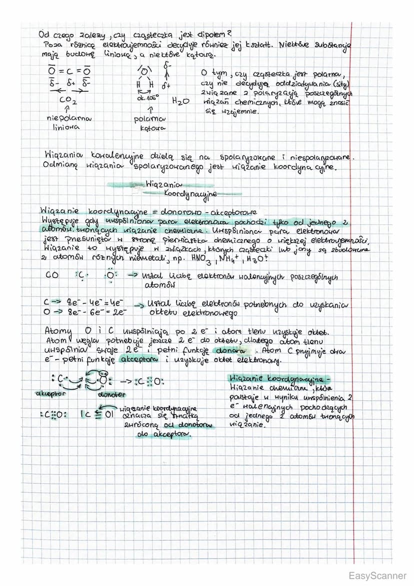 Wiązania
Kowalencyjne
Wiazanie konalencyjne (atomore) polega na uwspólnianiu
elektronsH walencyjnych. od atomow tHonących wiązanie.
Sita, 2 