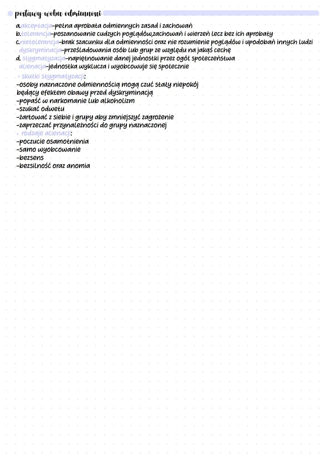· socjalizacja i stygmatyzacja
socjalizacja
a)socjalizacja to proces rozwoju społecznego człowieka, polegający na kształtowaniu jego
osobowo