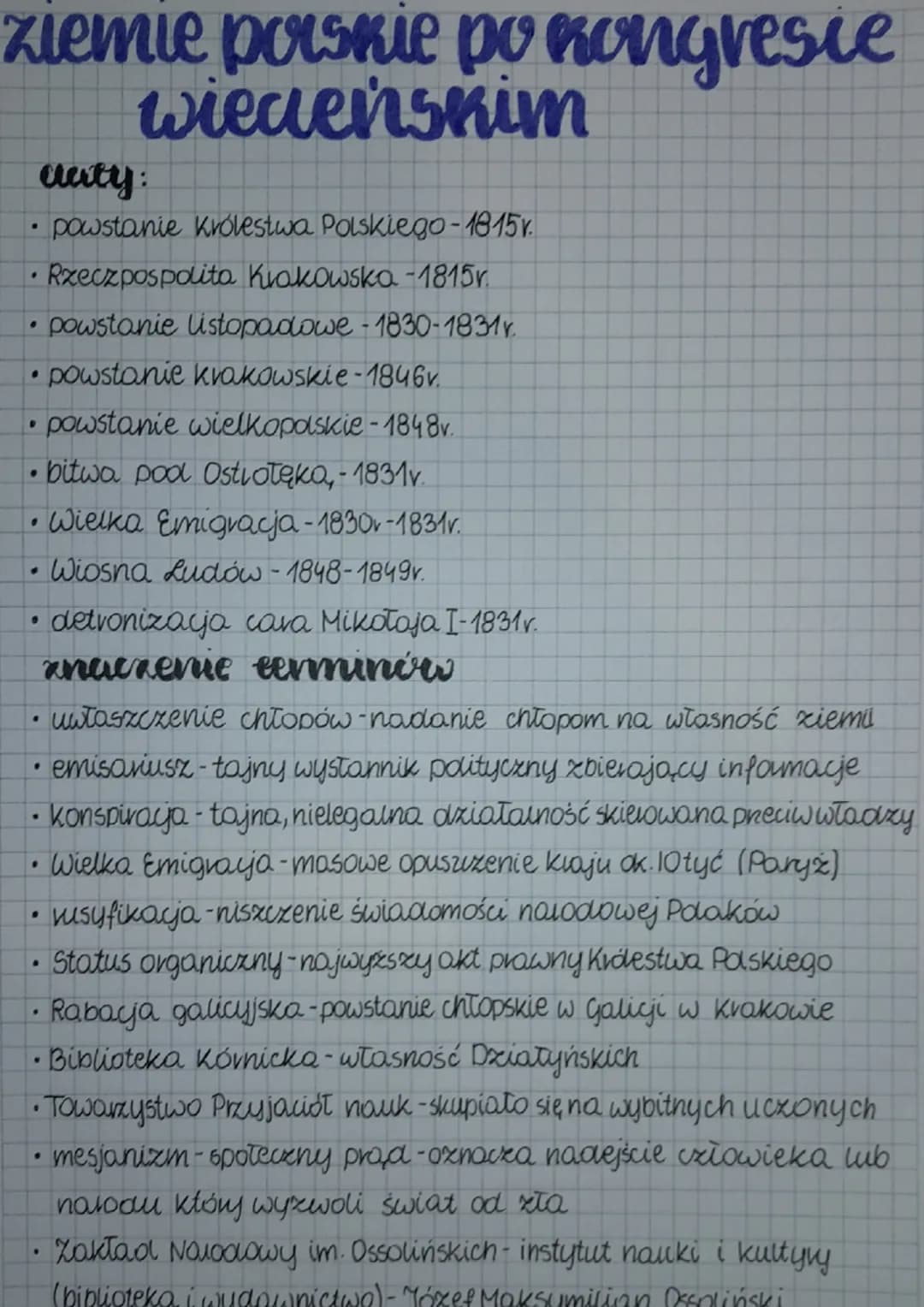 ziemie porskie po kongresie
wiedeńskim
.
Rzeczpospolita Krakowska -1815r.
powstanie listopadowe -1830-1831y
•powstanie krakowskie-1846v.
pow