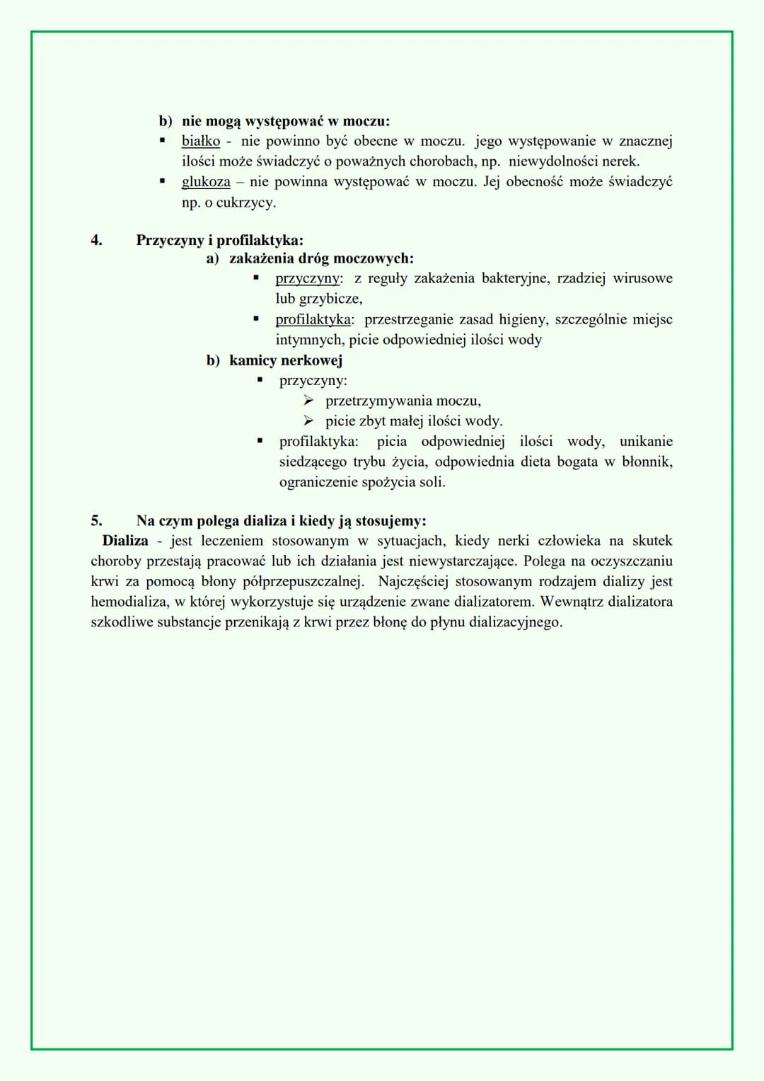 2.
3.
CHOROBY UKŁADU MOCZOWEGO
(WYDALNICZEGO)
1. Na czym polega diagnostyka układu wydalniczego:
a) USG
wykorzystanie aparatu USG umożliwia 