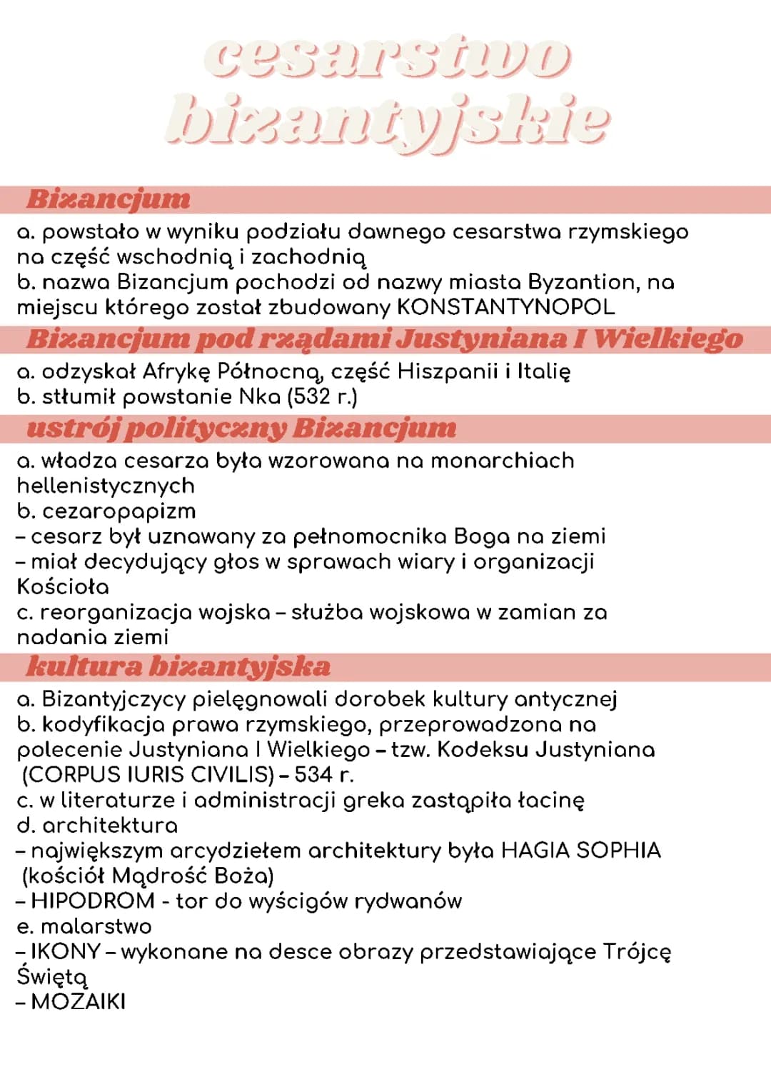 Kultura bizantyjska, Kodeks Justyniana i upadek Konstantynopola 1453
