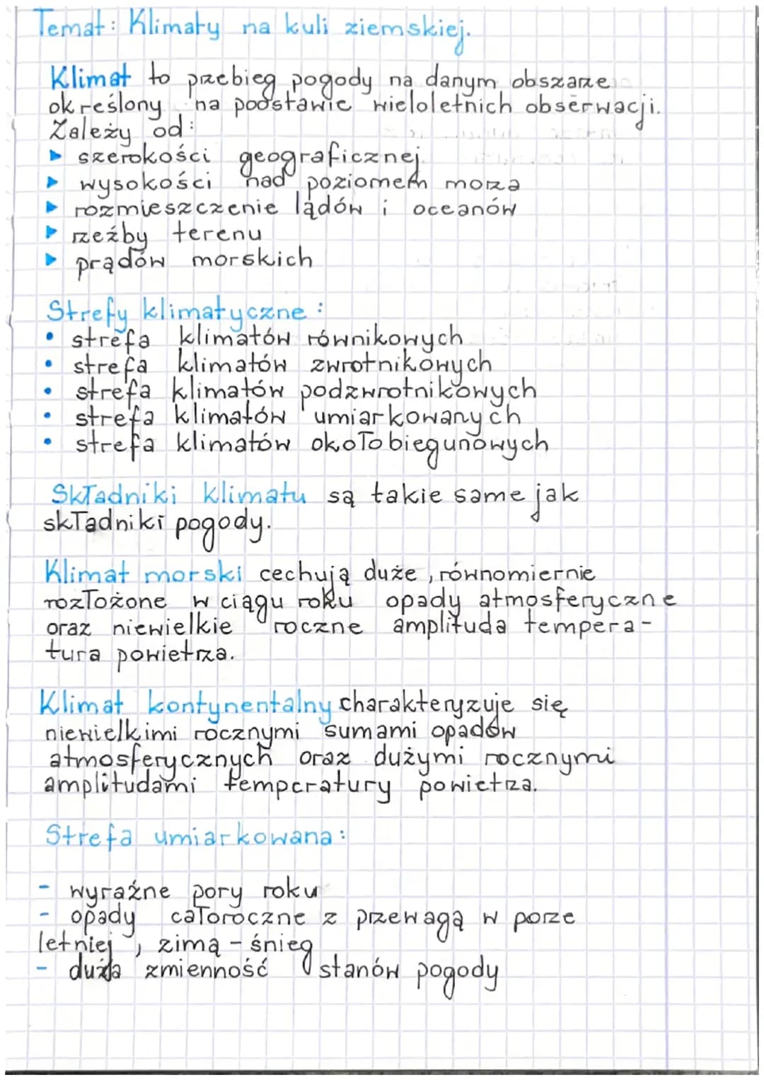 Klimaty na kuli ziemskiej 