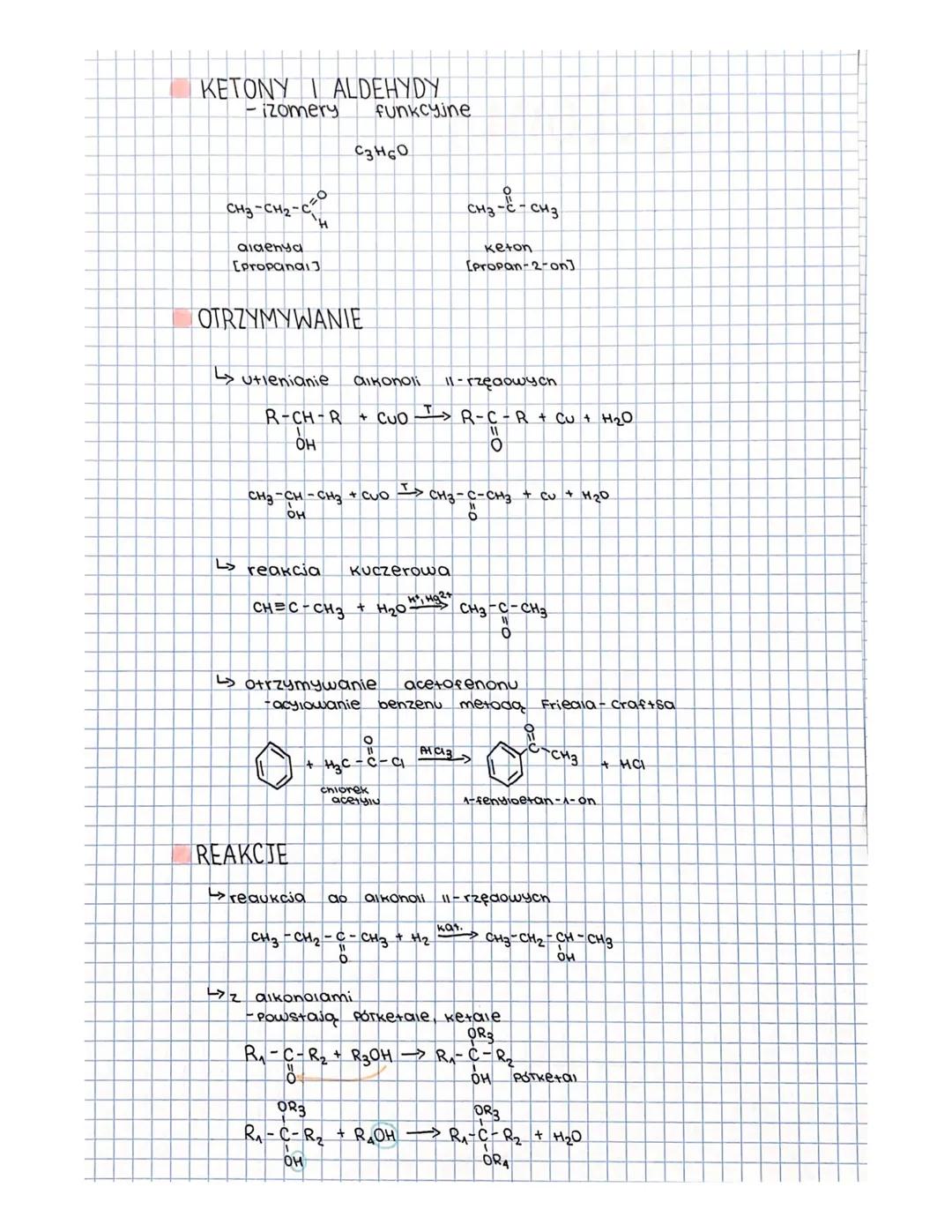 ketony
R
A>C=0
NAZEWNICTWO
R
CH3-C- CH3
CH3
CH3-C-CH₂-CH₂-CH3- pentan-2-on
CH3-CH2-C-CH2-CH3 pentan-3-on
CH₂
CH3 -C-CH-CH3
0
↳ketony
CHÍCH -