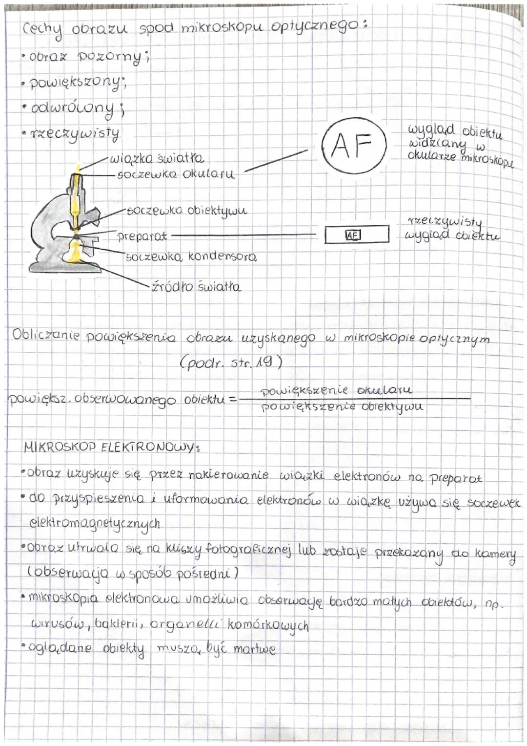 3 temat: Budowo mikroskopu. Rodzaje mikroskopów.
Powiększenie - stosunek rozmio.ru Obro.zu obiektu do jego rzeczywistej wielko
Zdolność rozd