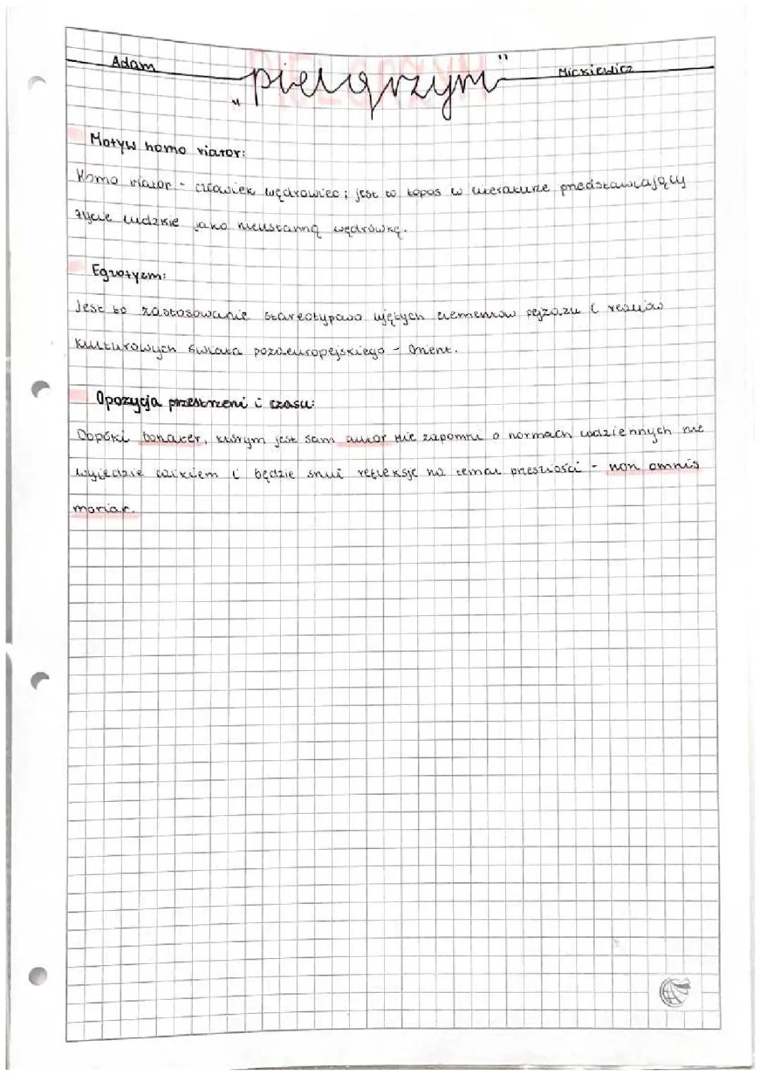 „Pielgrzym” Adam Mickiewicz oraz „Pielgrzym” Cyprian Norwid