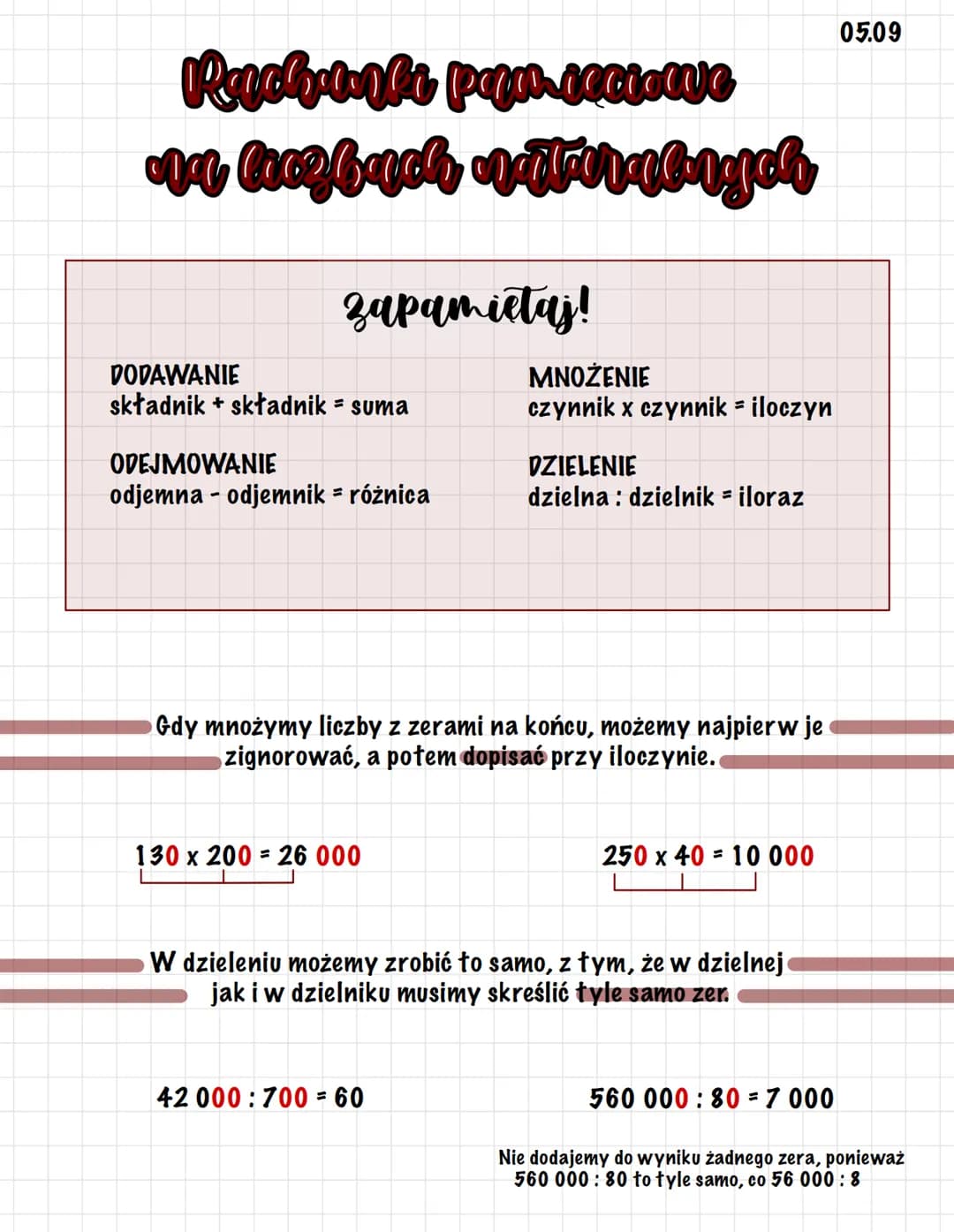 Ruch nki peru seciowe
na liczbach naturalnych
zapamietaj!
DODAWANIE
składnik + składnik = suma
ODEJMOWANIE
odjemna - odjemnik - różnica
=
13
