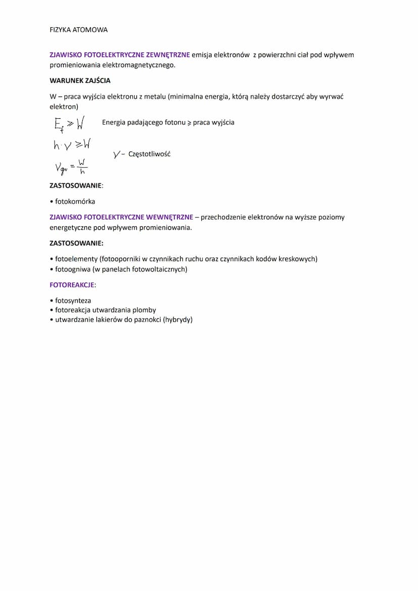 FIZYKA ATOMOWA
FALE ELEKTROMAGNETYCZNE:
• promieniowanie gamma (leczenie nowotworów, określanie dat w archeologii)
• promieniowanie rentgeno