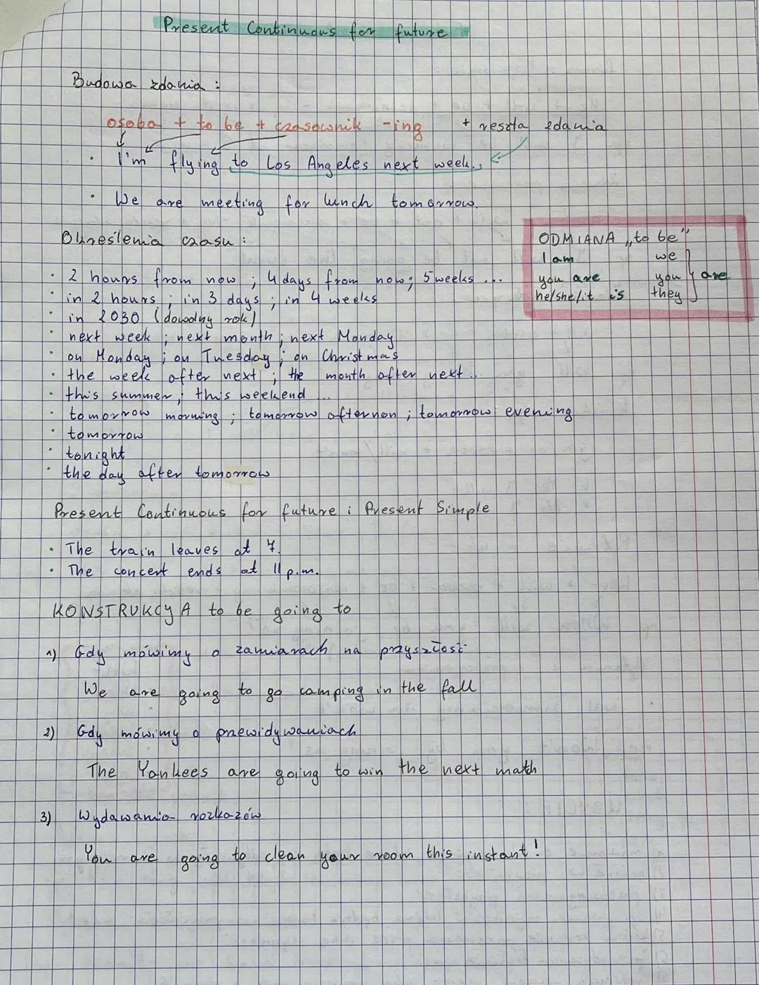 1)
3)
to
Will
oro 2 going
Gasownik will stosujemy
op
no
przyszłych zamiarach.
przyszłych Future Simple
Future Continuous, Future Perfect, Fu