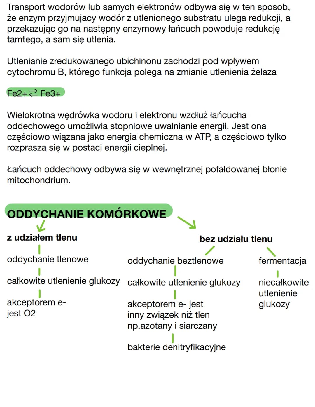 Etapy oddychania tlenowego
Iglikoliza
glukoza
2/4²
ADP+ Pi
АТР
fosfolyracja
substratowa
C6H12O6 + 602
substrat
NAD +
2X pirogronian
wysokoen
