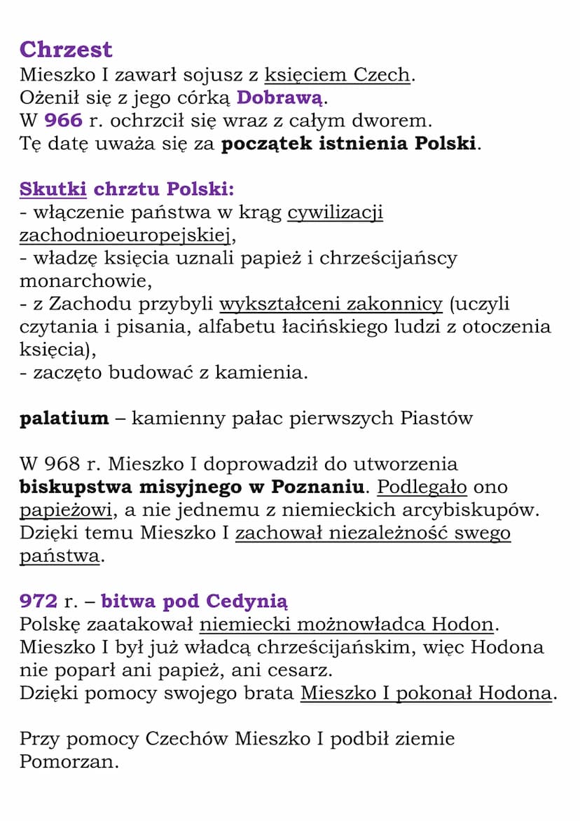 Początki Polski
Słowianie - grupa ludów, które mówiły podobnymi
językami i miały zbliżone wierzenia i obyczaje.
Przywędrowali z Azji do Euro