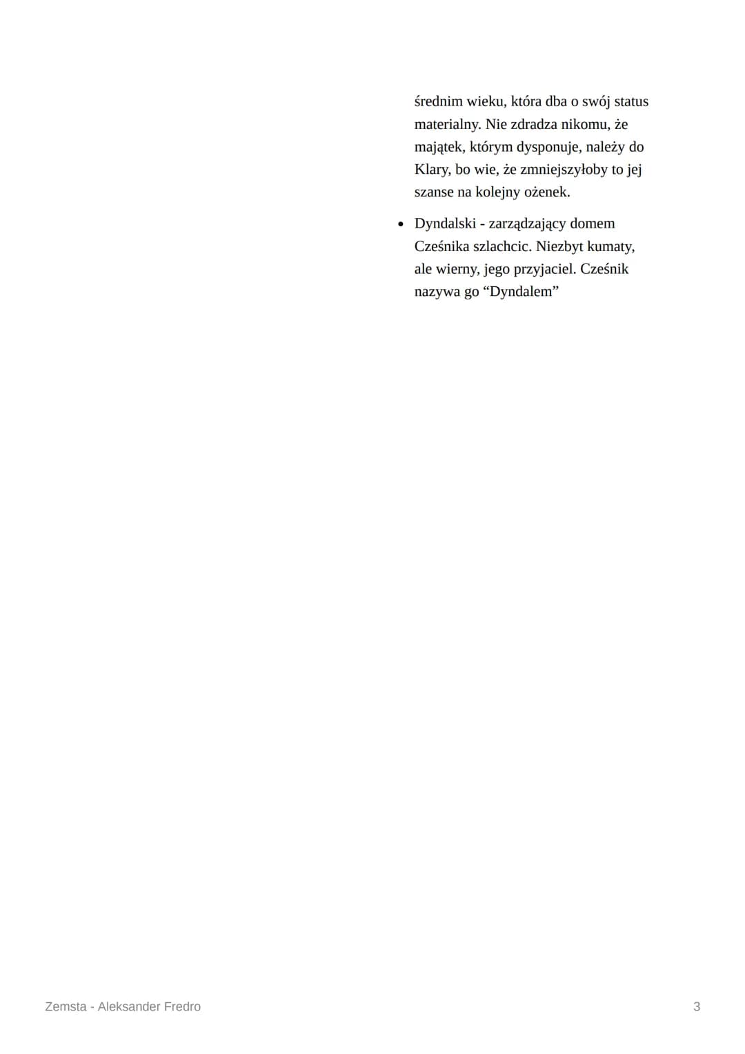 Zemsta -Aleksander Fredro
Property
when
Tags
Property 1
Property 2
@February 21, 2022 → March 5, 2022
GENEZA
Fabuła Zemsty (1833) jest na po