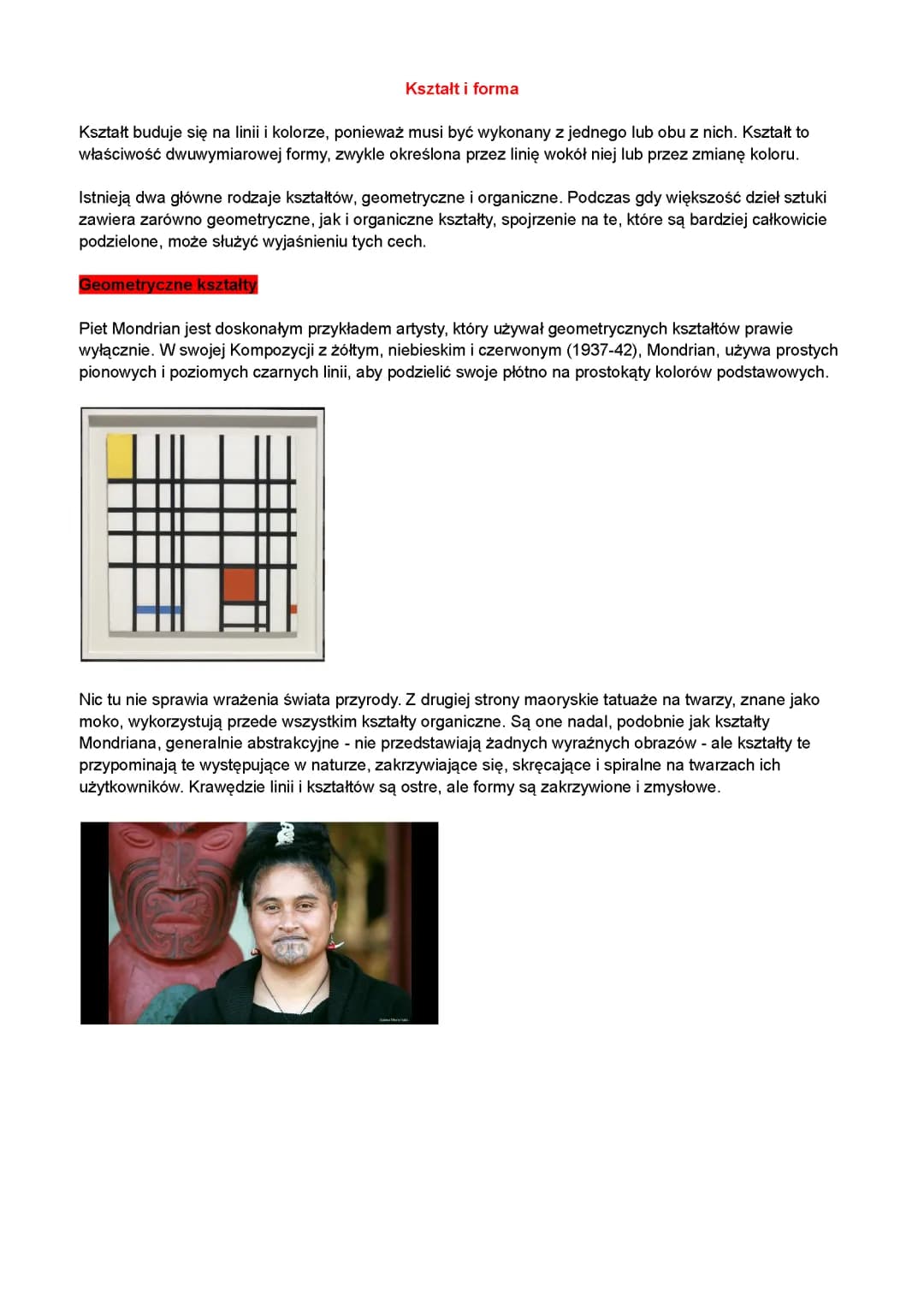Co to jest kształt w plastyce? Geometria i sztuka: Piet Mondrian, kształty i cechy