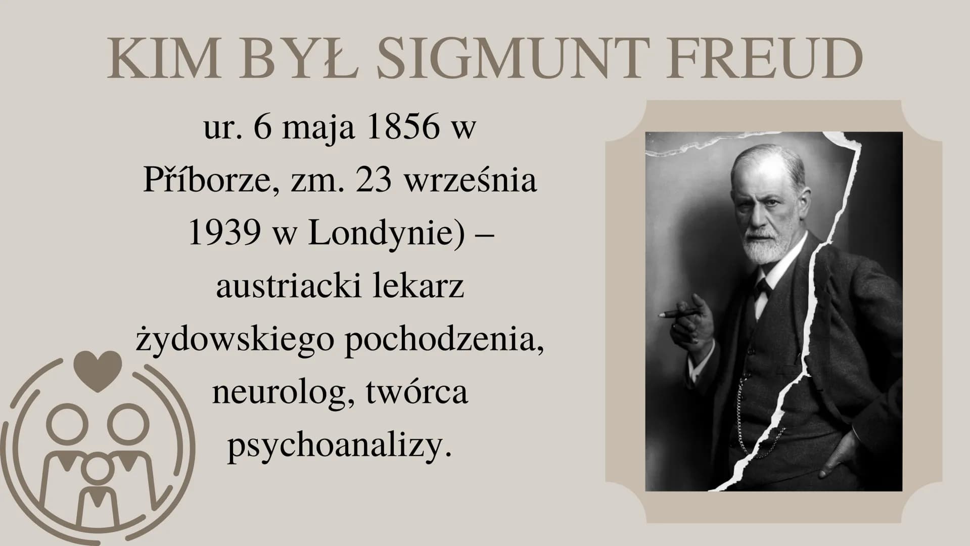 Zygmunt Freud SPIS TREŚCI
• Wstępne przedstawienie Zygmunta Freuda
Czym jest psychoanaliza?
• Teoria libido oraz seksualnej etiologii nerwic