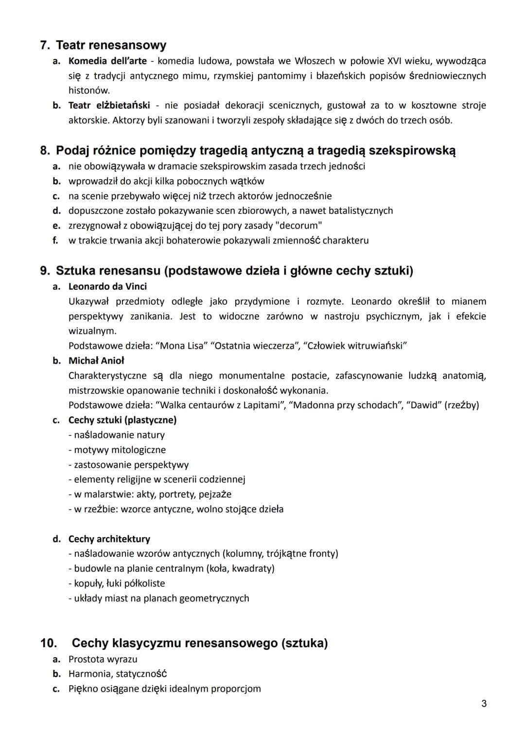 RENESANS-PYTANIA OGÓLNE.
1. Renesans- pojęcia wstępne..
2. Cechy charakterystyczne dla renesansu.
3. Terminy związane z epoką...
4. Filozofi