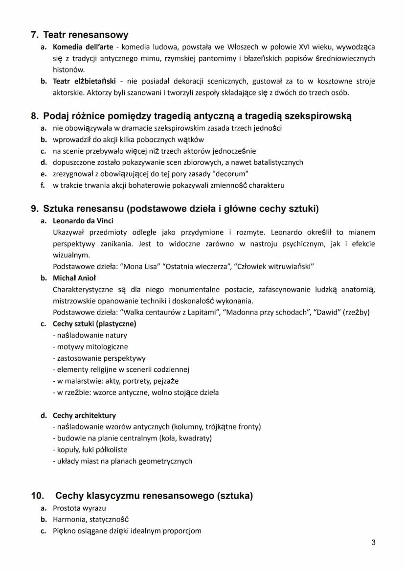 RENESANS-PYTANIA OGÓLNE.
1. Renesans- pojęcia wstępne..
2. Cechy charakterystyczne dla renesansu.
3. Terminy związane z epoką...
4. Filozofi