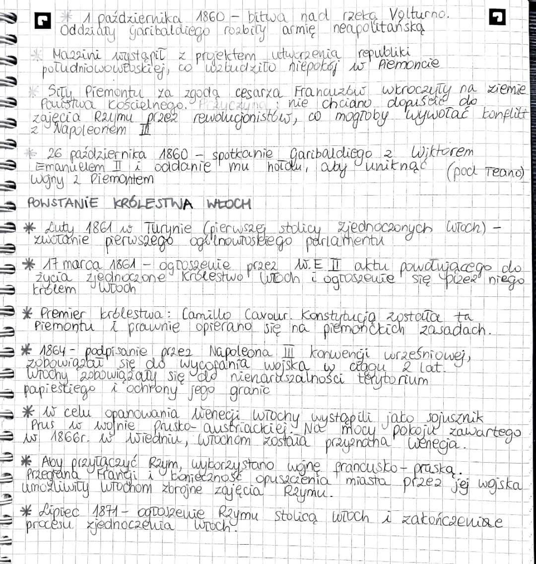 Zjednoczenie Włoch: Data 1861, Etapy i Skutki