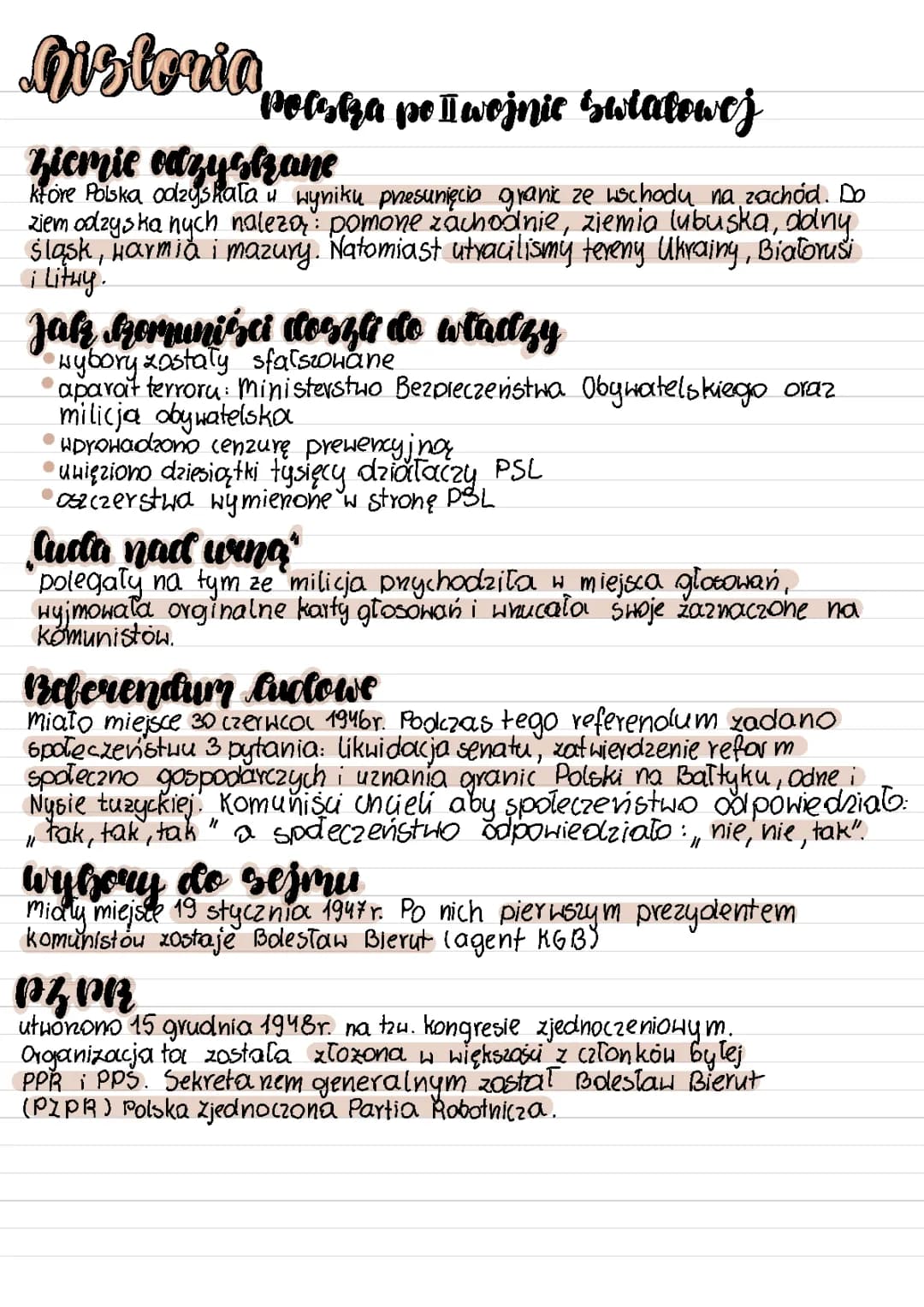 Polska po II wojnie światowej 