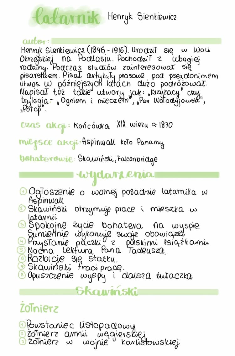 Know Latarnik - świat przedstawiony w lekturze  thumbnail
