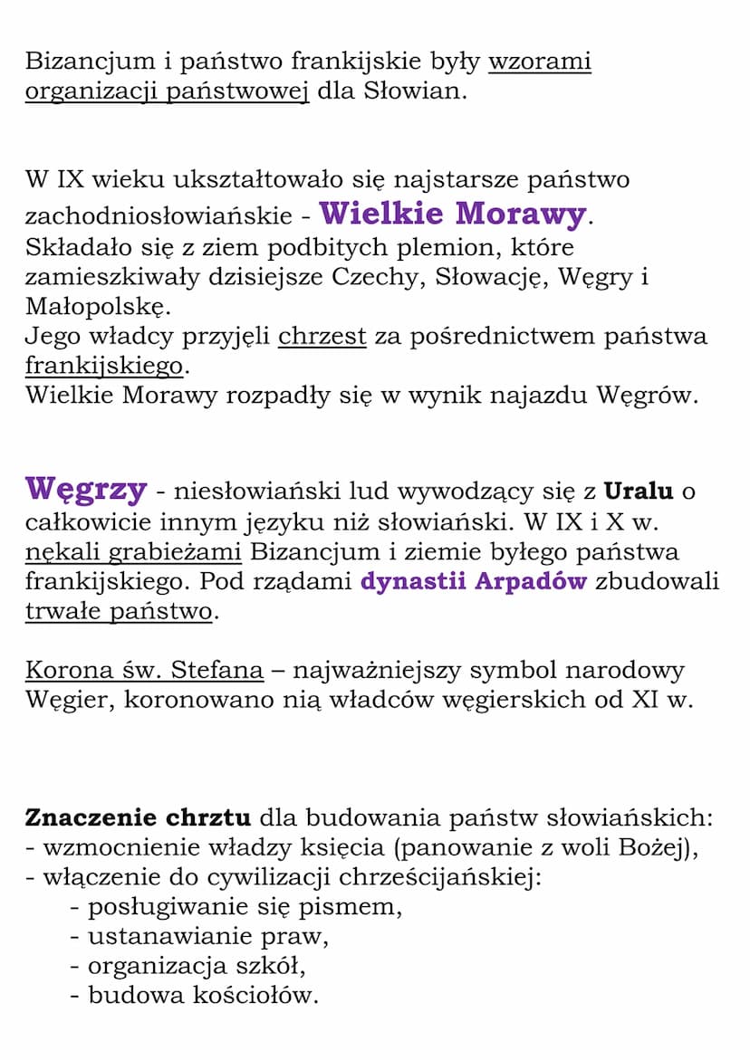 
<p>W VI-VII wieku plemiona Słowian zasiedliły środkową i wschodnią część Europy. Słowianie wyznawali wielobóstwo (byli poganami) i zakładal