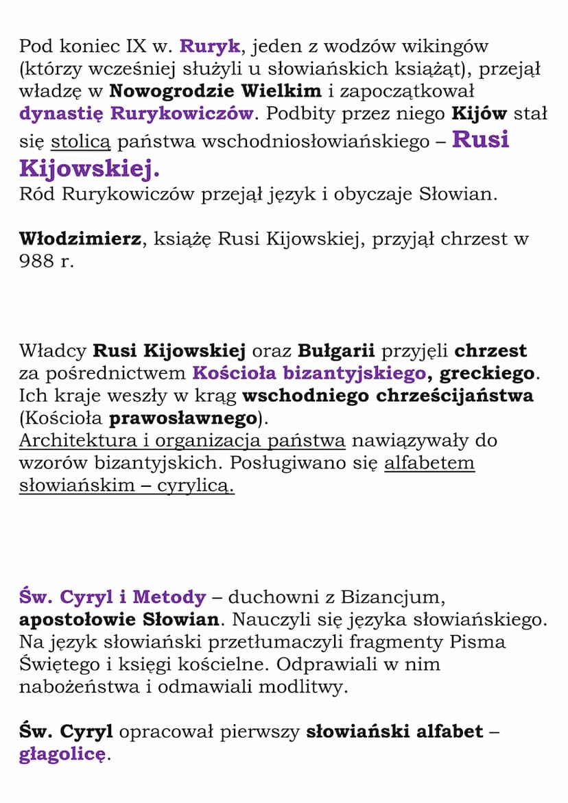 
<p>W VI-VII wieku plemiona Słowian zasiedliły środkową i wschodnią część Europy. Słowianie wyznawali wielobóstwo (byli poganami) i zakładal