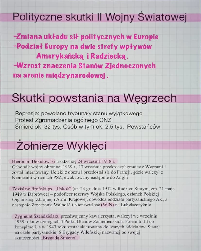 Historia
1944
1945
-
1946
-
reforma rolna
powstanie ONZ
sfałszowanie referendum
1947 - sfałszowane wybory do sejmu ustawodawczego
1947 - ogł