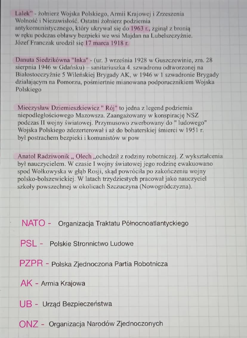 Historia
1944
1945
-
1946
-
reforma rolna
powstanie ONZ
sfałszowanie referendum
1947 - sfałszowane wybory do sejmu ustawodawczego
1947 - ogł