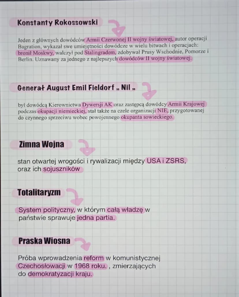 Historia
1944
1945
-
1946
-
reforma rolna
powstanie ONZ
sfałszowanie referendum
1947 - sfałszowane wybory do sejmu ustawodawczego
1947 - ogł