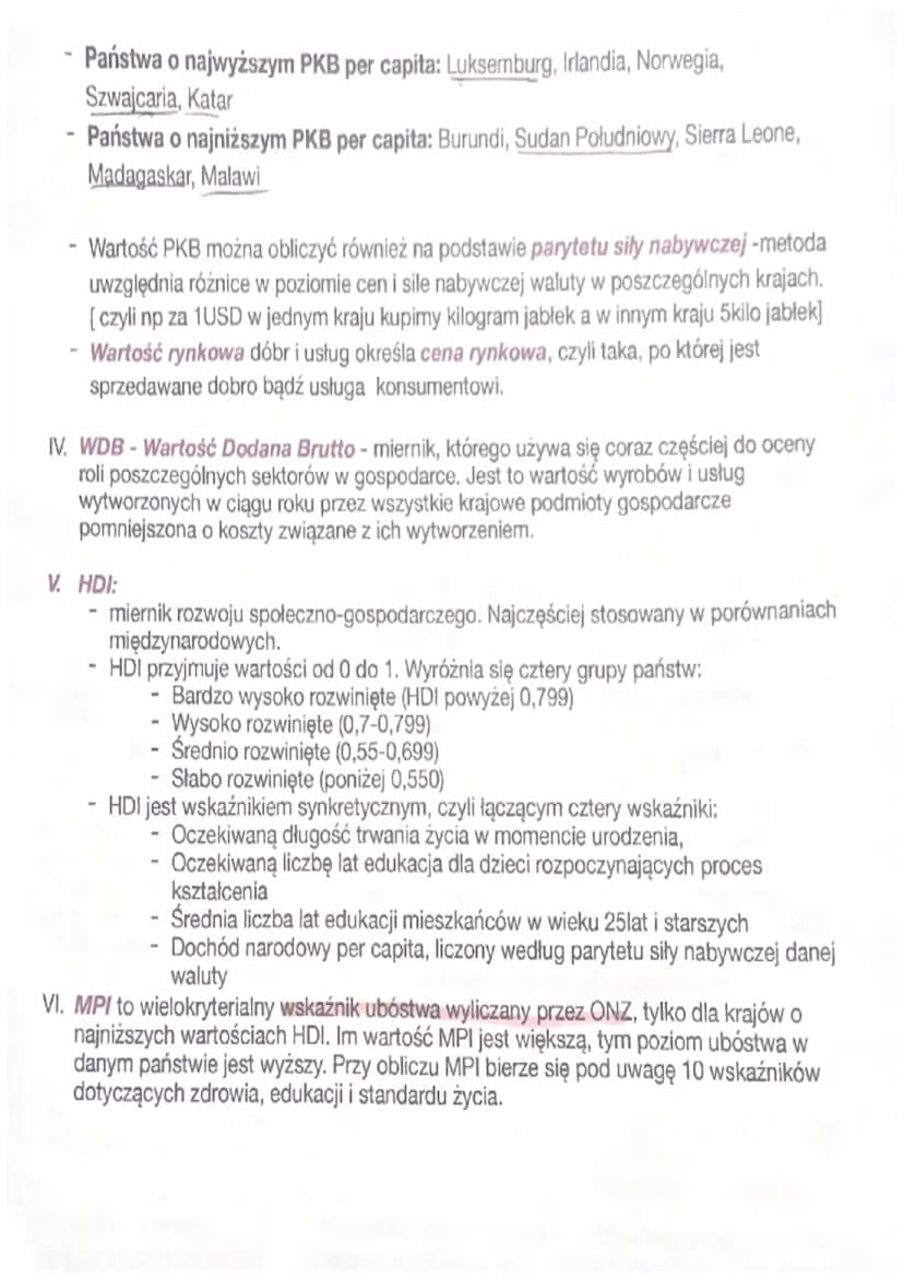 Podstawowe wskaźniki rozwoju krajów
1. Czynniki wpływające na rozwój państw:
a) Przyrodnicze:
ükształtowanie terenu
Występowanie surowców mi