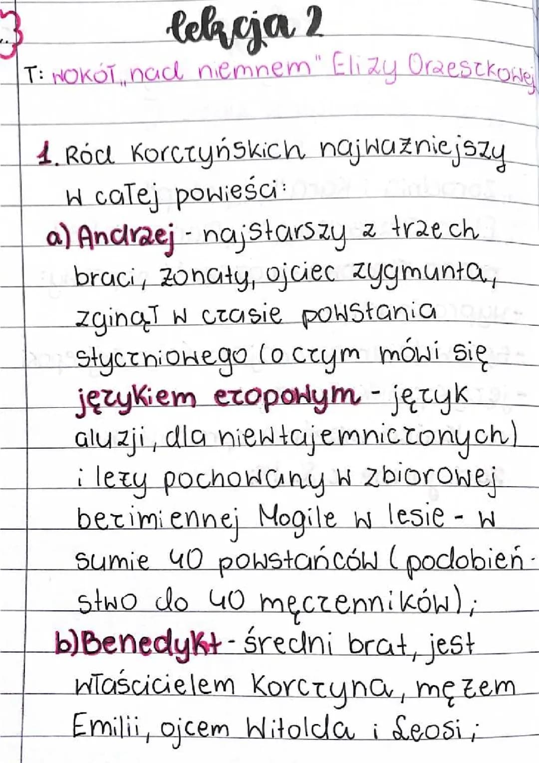 Nad Niemnem - streszczenie krótkie i szczegółowe, problematyka, motywy, bohaterowie