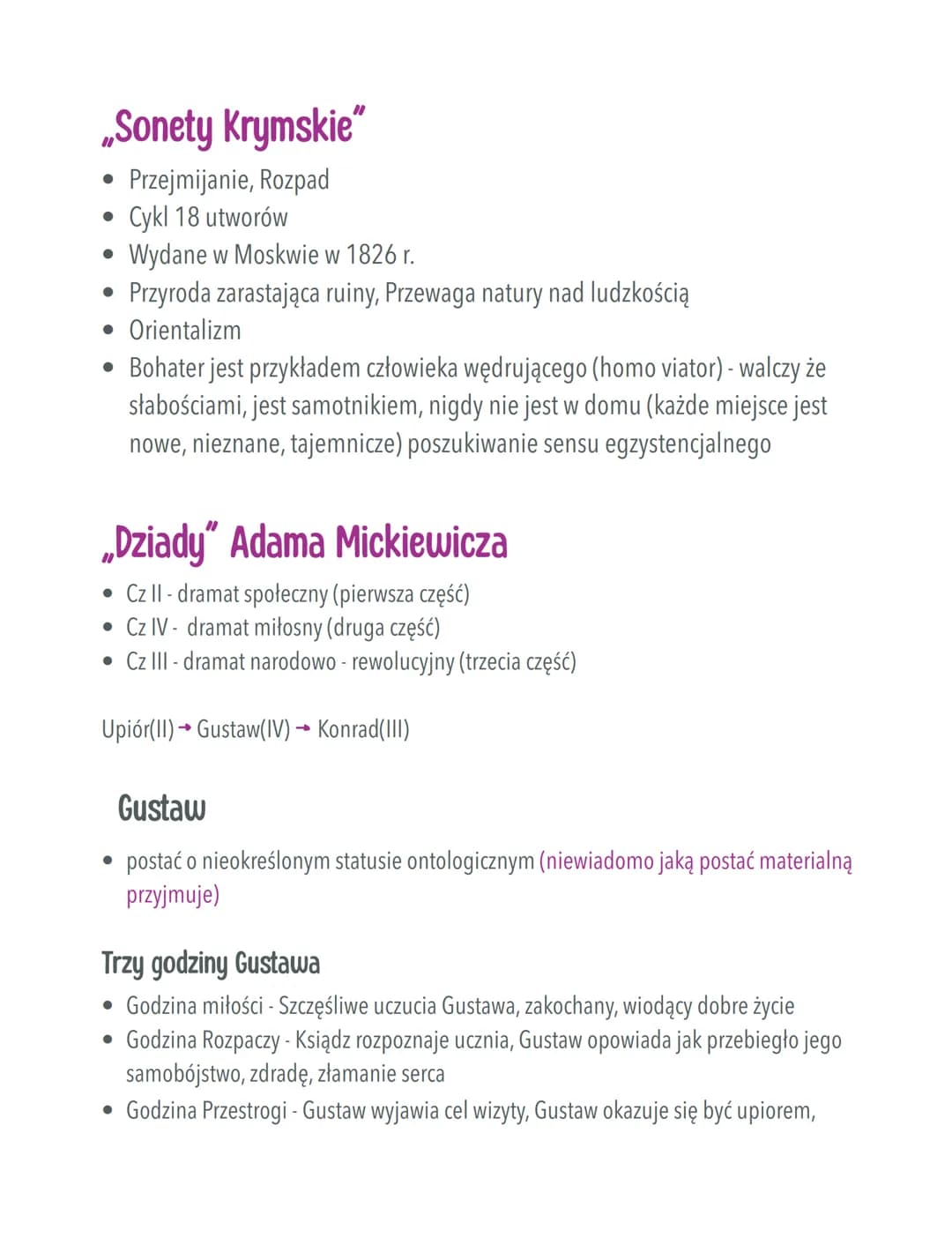 Romantyzm
Powtórzenie
1822 - Debiut poetycki Adama sentymentalizmu
Mickiewicza „Ballady i Romanse"
- Właściwy Romantyzm
1830-Upadek powstani